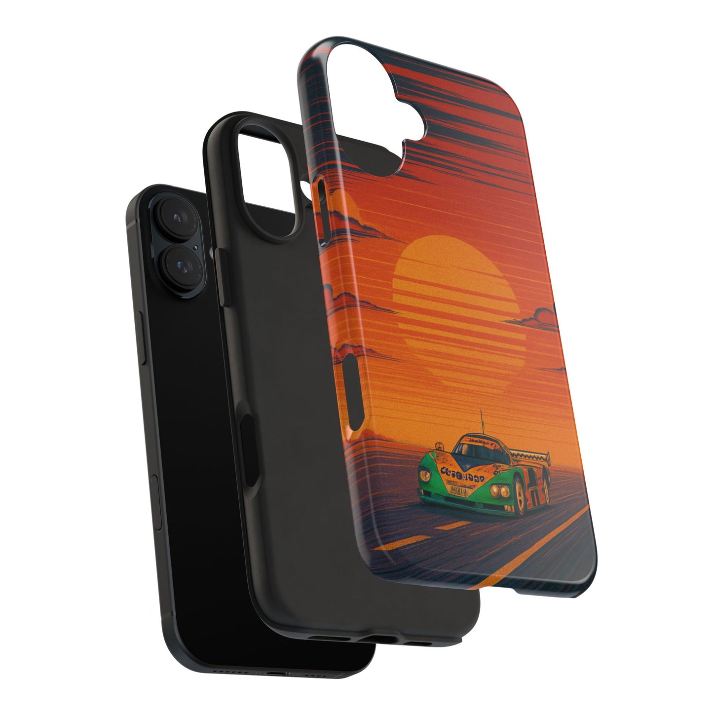 Orange and green Mazda 787B Phone Case