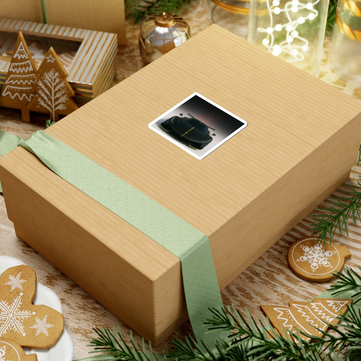 Black Koenigsegg Jesko Kiss Cut Sticker