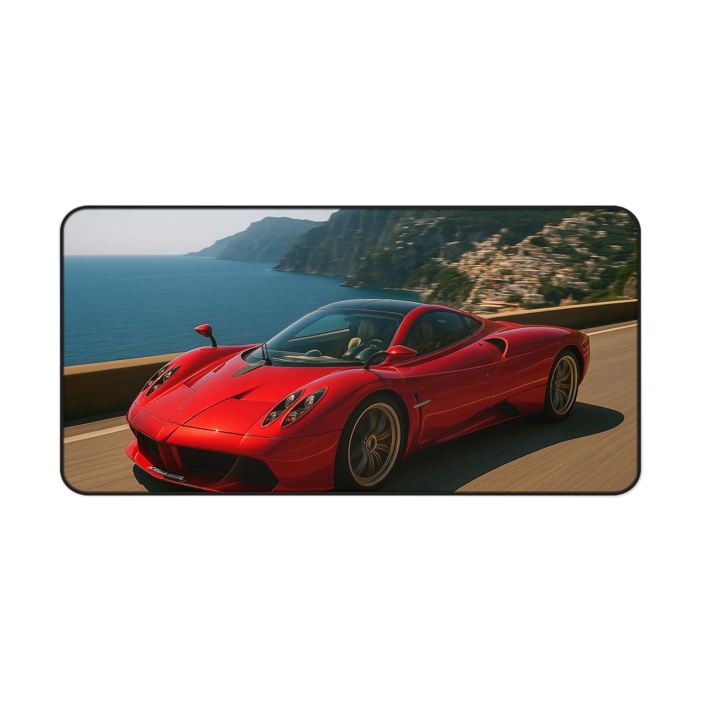 Red Pagani Huayra Roadster Desk Mat