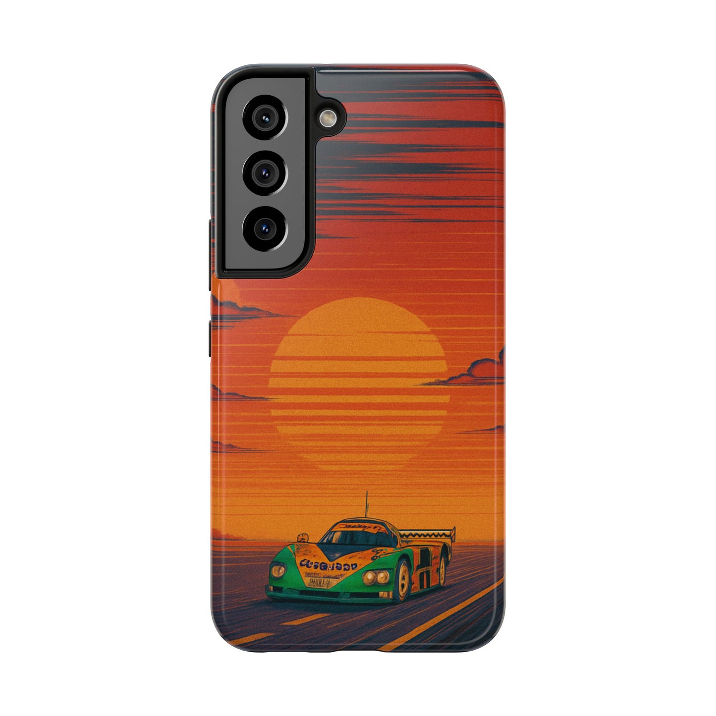 Orange and green Mazda 787B Phone Case