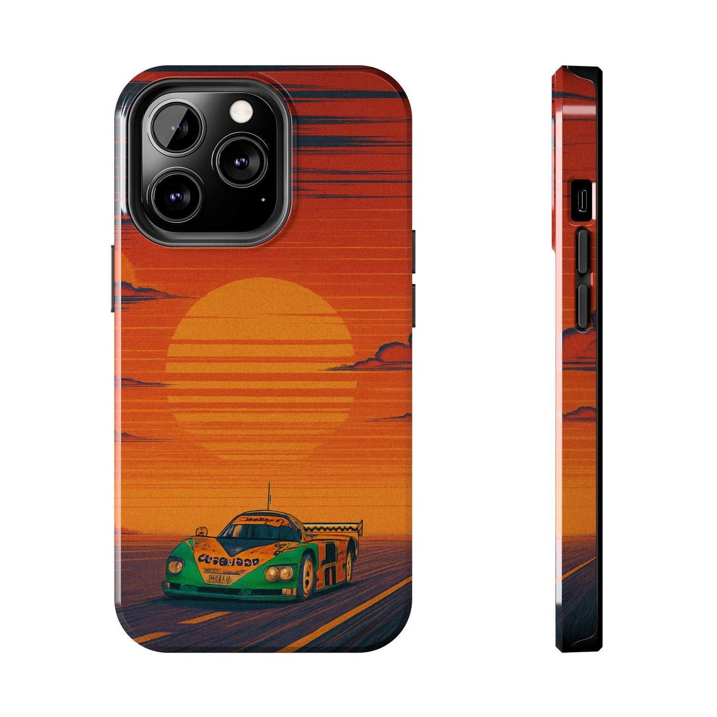 Orange and green Mazda 787B Phone Case