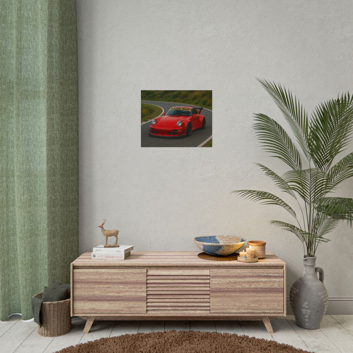 Red RWB Porsche 911 Poster