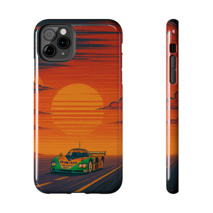 Orange and green Mazda 787B Phone Case