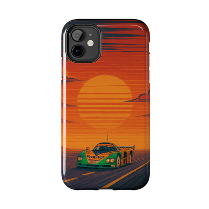Orange and green Mazda 787B Phone Case