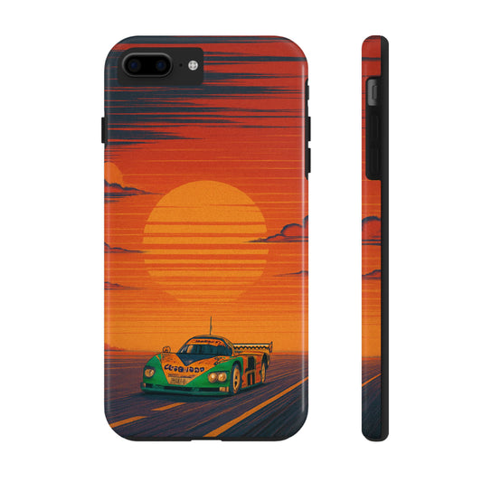 Orange and green Mazda 787B Phone Case