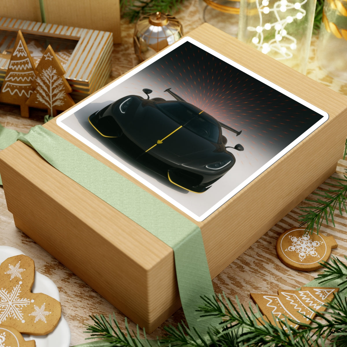 Black Koenigsegg Jesko Kiss Cut Sticker