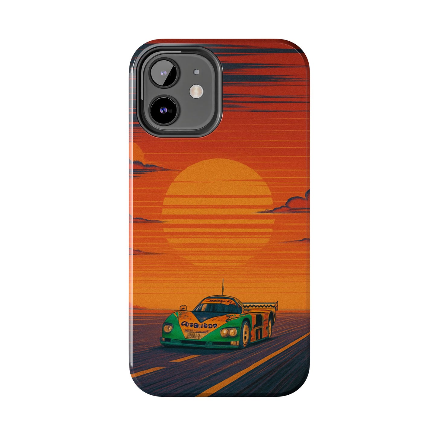 Orange and green Mazda 787B Phone Case