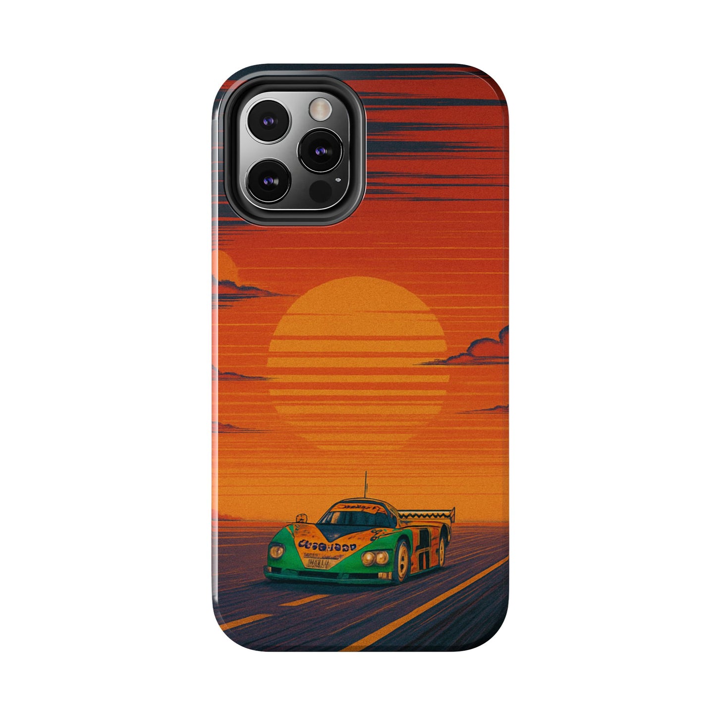 Orange and green Mazda 787B Phone Case