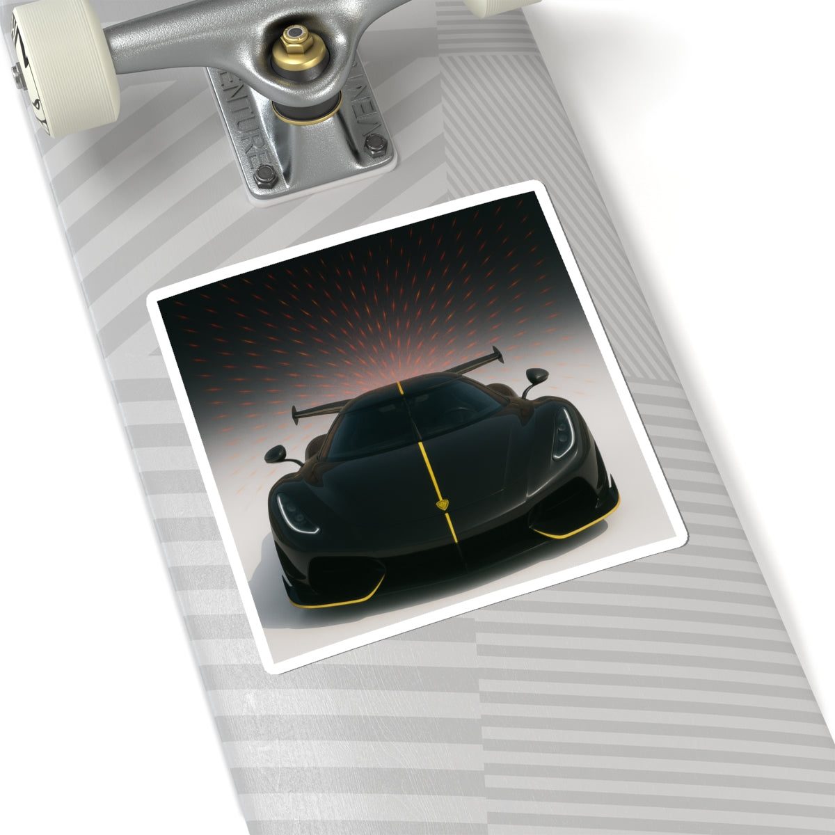 Black Koenigsegg Jesko Kiss Cut Sticker