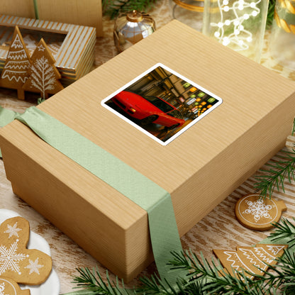 Red Nissan 180sx Kiss Cut Sticker