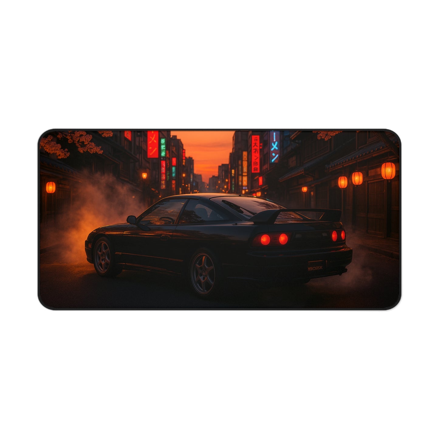 Black Nissan 180sx Desk Mat