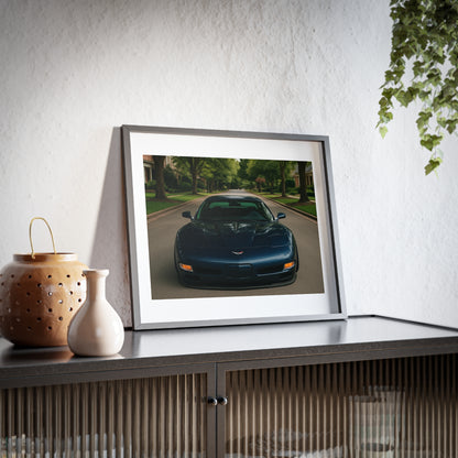 Blue Chevrolet Corvette C5 Poster