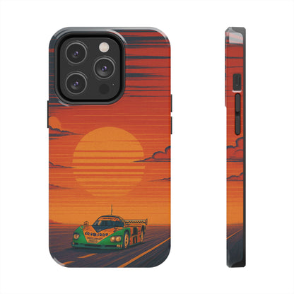 Orange and green Mazda 787B Phone Case