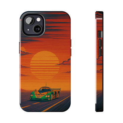 Orange and green Mazda 787B Phone Case