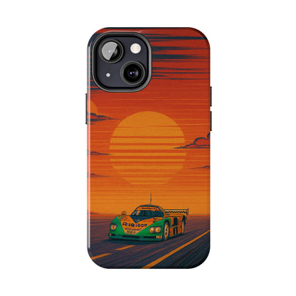 Orange and green Mazda 787B Phone Case
