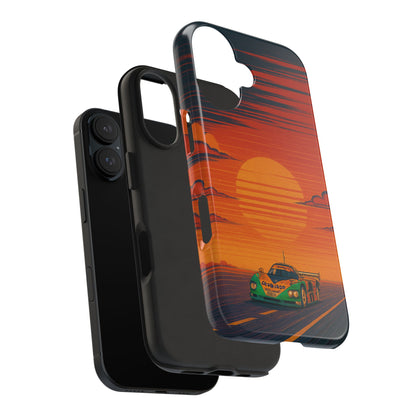 Orange and green Mazda 787B Phone Case