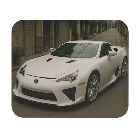 White Lexus LFA Mouse Pad