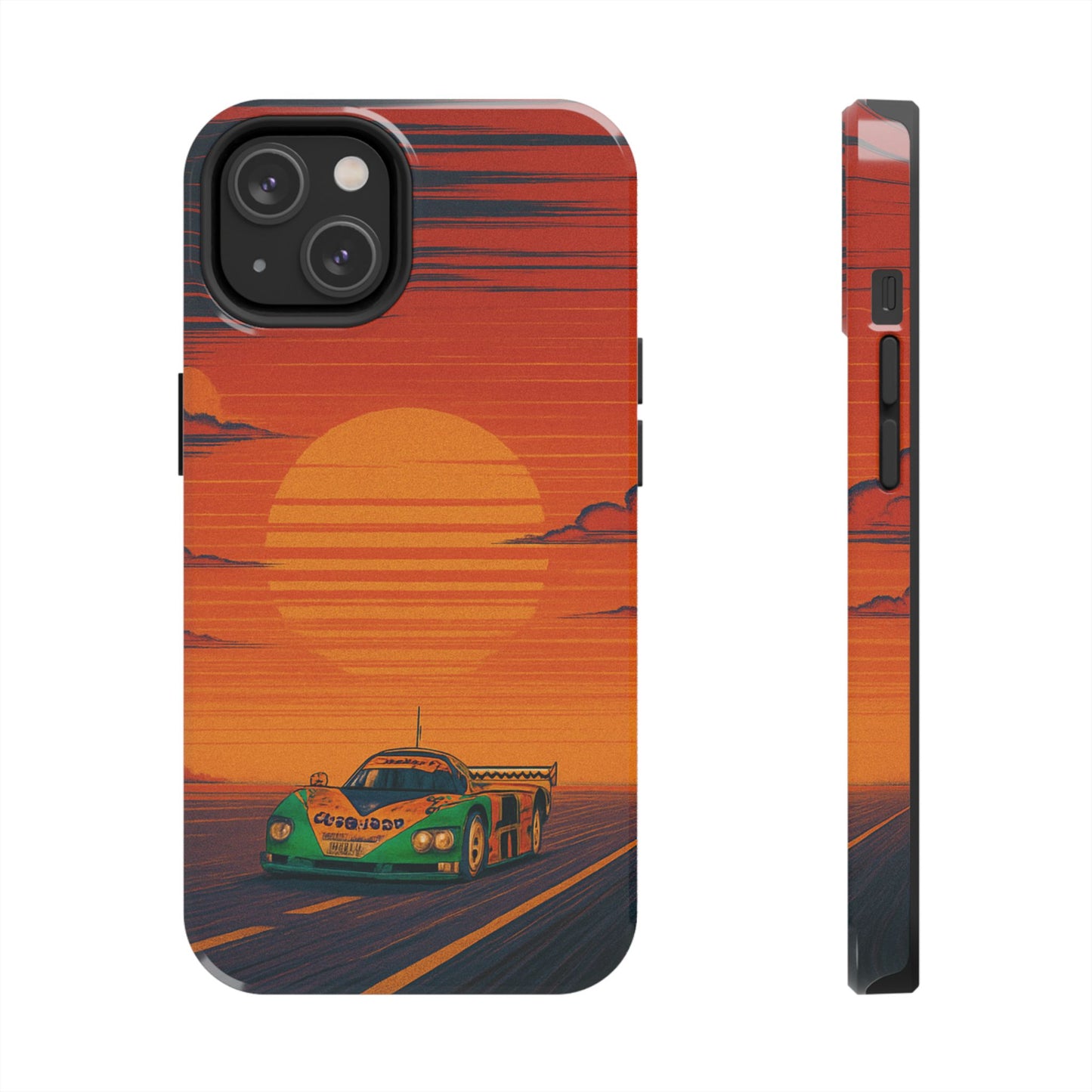 Orange and green Mazda 787B Phone Case