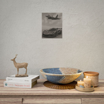 Grey Apollo IE And A F22 Raptor Poster