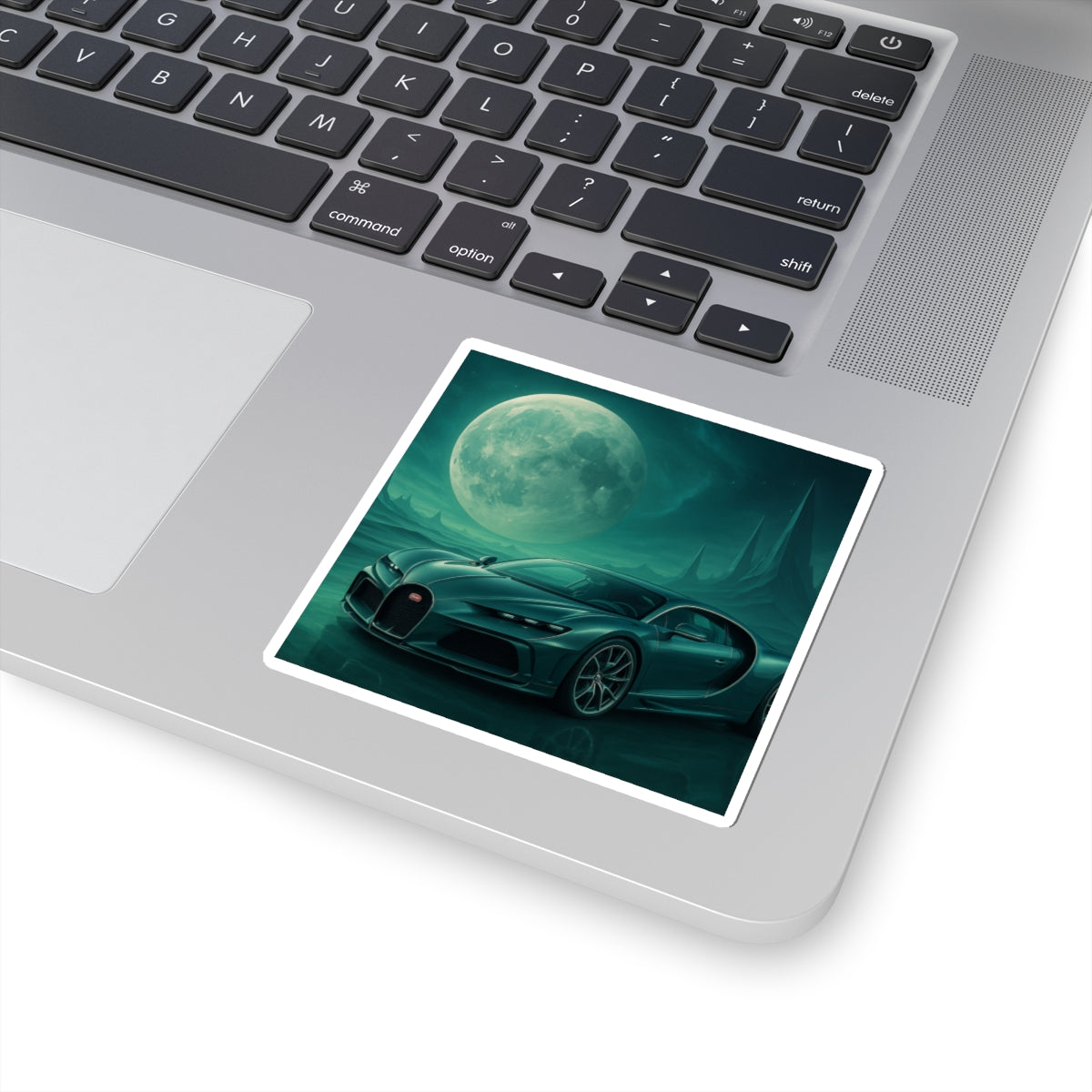 Teal Bugatti Chiron Kiss Cut Sticker