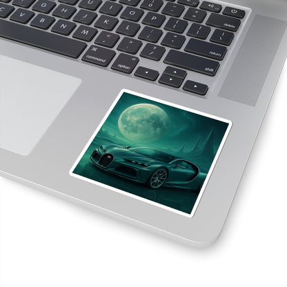 Teal Bugatti Chiron Kiss Cut Sticker