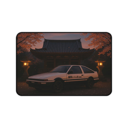 White Toyota AE86 Apex Desk Mat