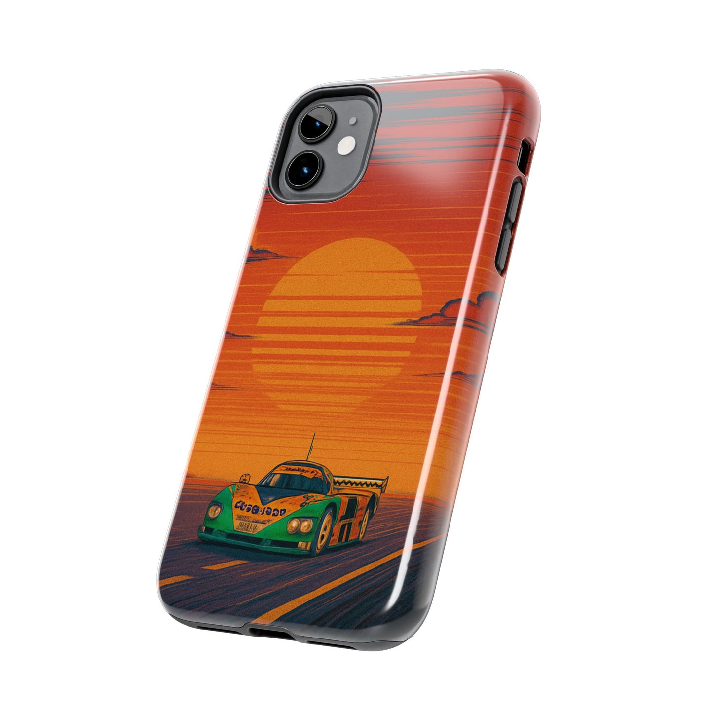 Orange and green Mazda 787B Phone Case
