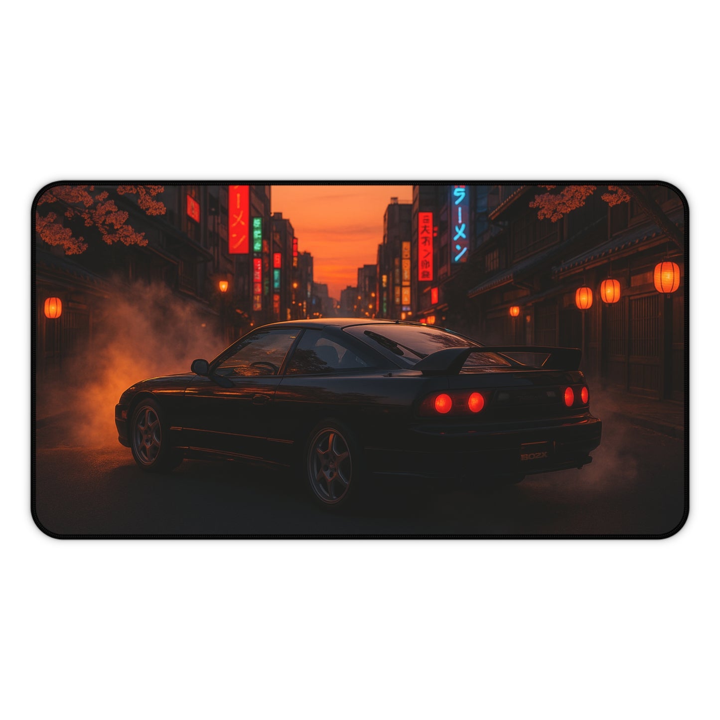 Black Nissan 180sx Desk Mat