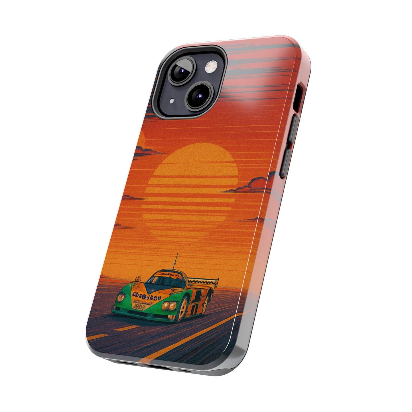 Orange and green Mazda 787B Phone Case
