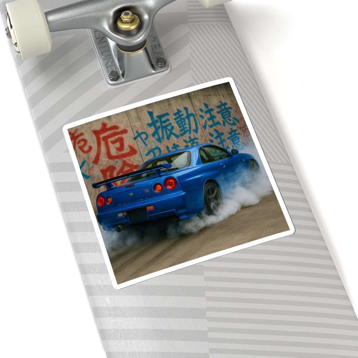 Blue Nissan R34 GTR Kiss Cut Sticker