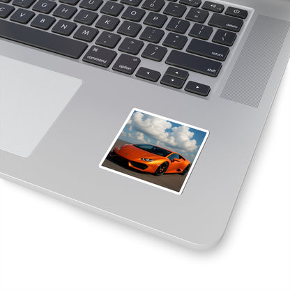 Orange Lamborghini Huracan Kiss Cut Sticker