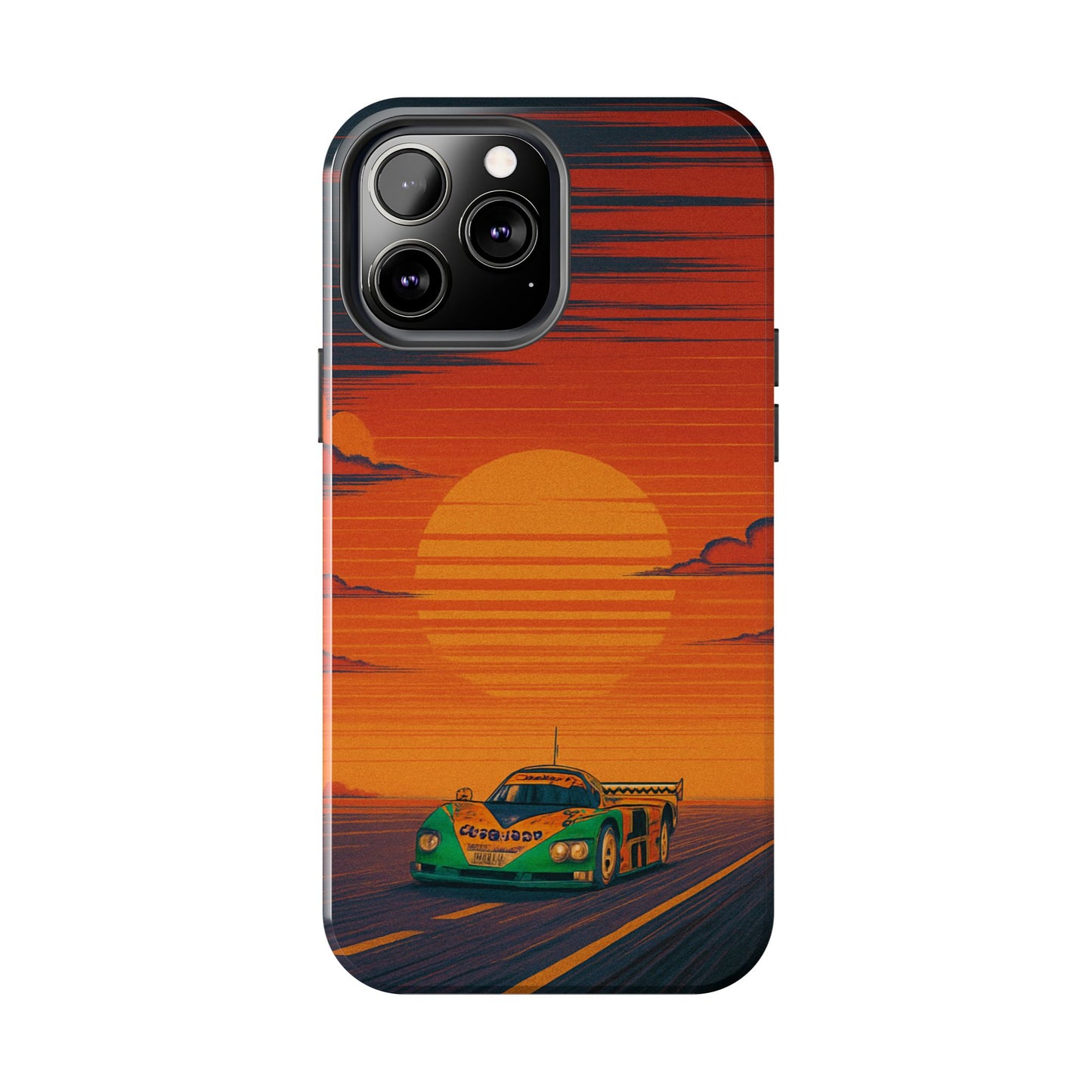 Orange and green Mazda 787B Phone Case