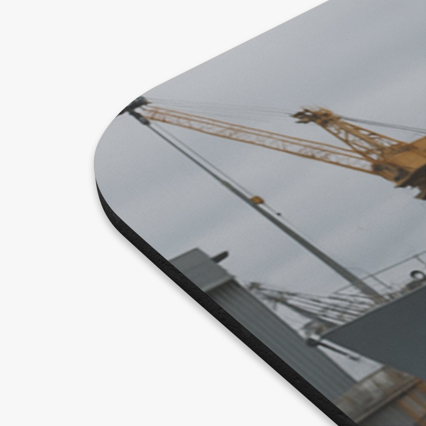 Red Corvette C1 With US Battleship Mouse Pad