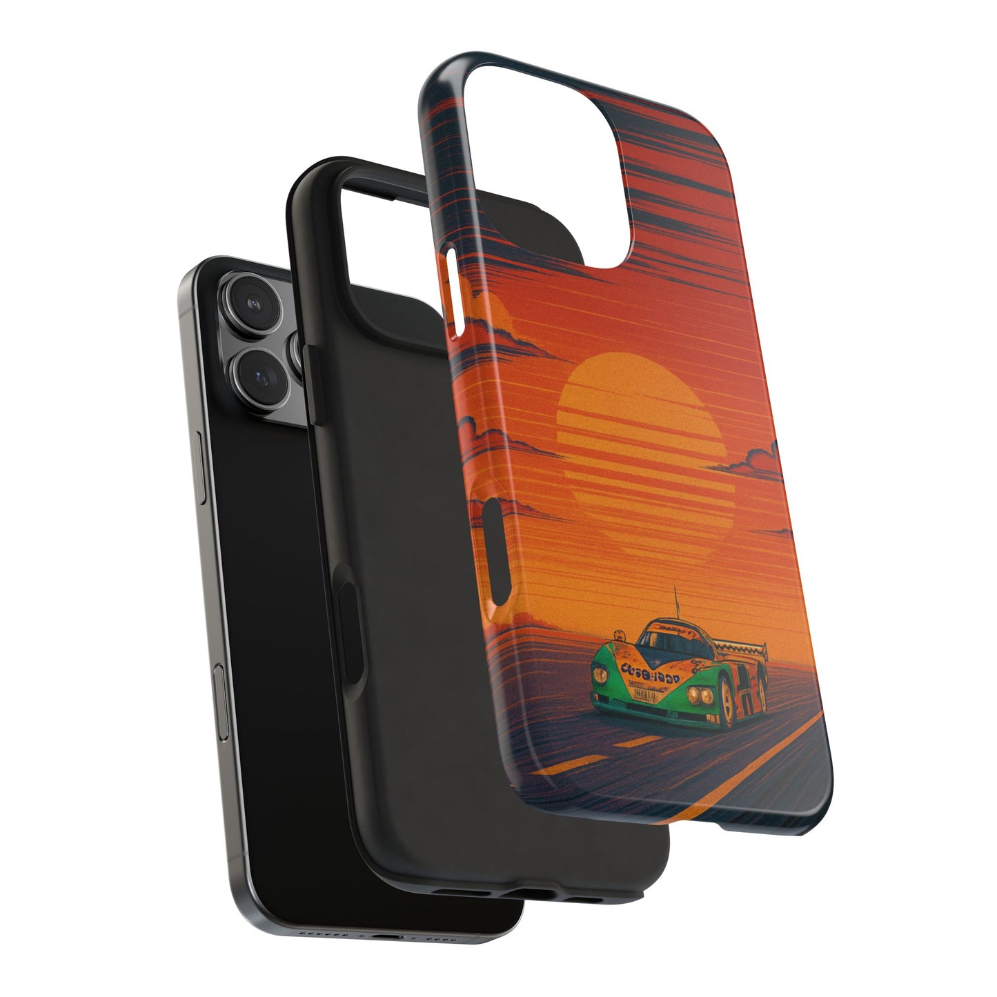 Orange and green Mazda 787B Phone Case