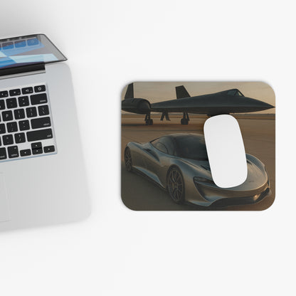 Grey McLaren Speed Tail With A SR-71 Blackhawk Mouse Pad