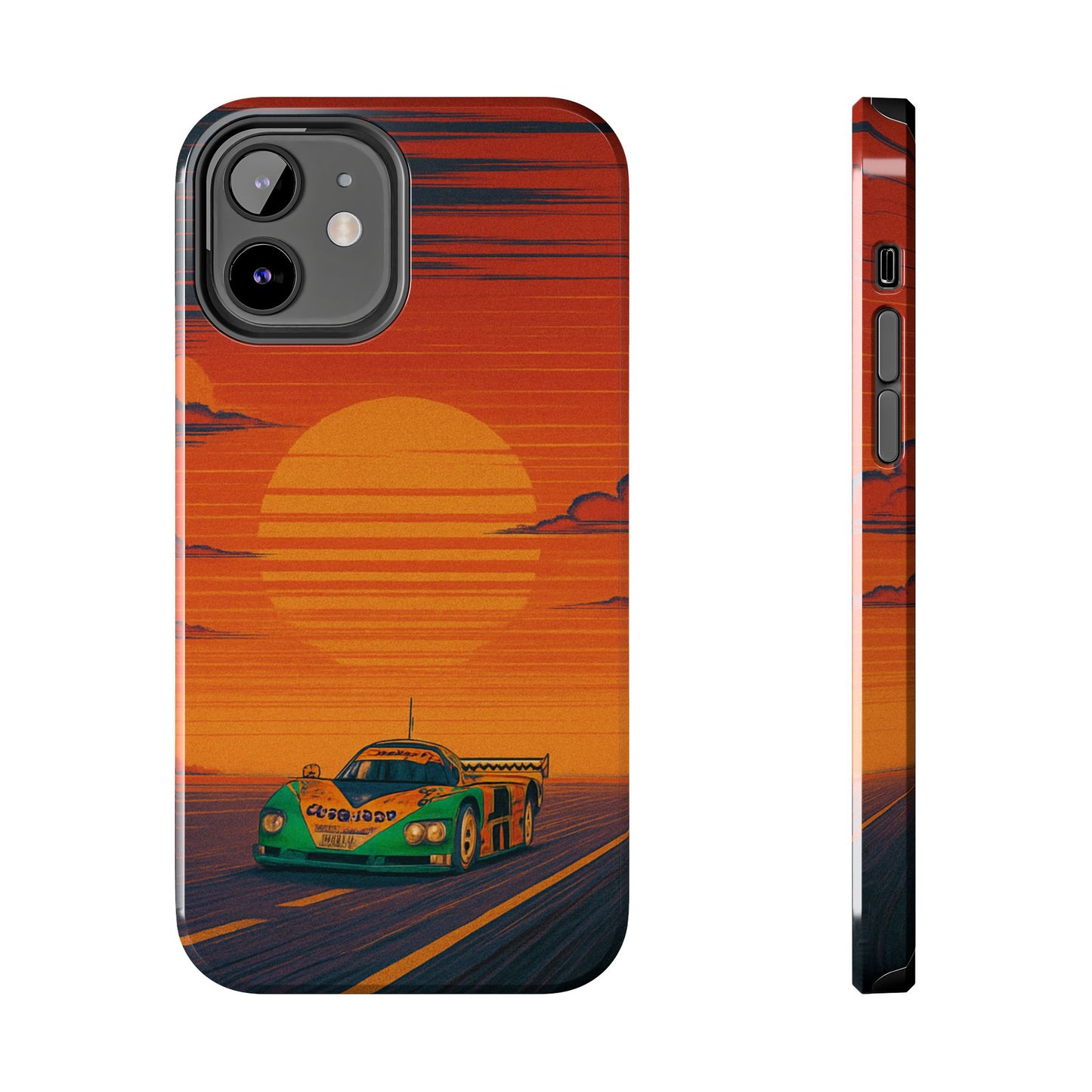 Orange and green Mazda 787B Phone Case