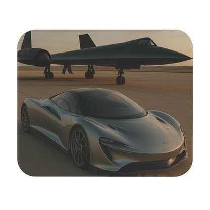 Grey McLaren Speed Tail With A SR-71 Blackhawk Mouse Pad