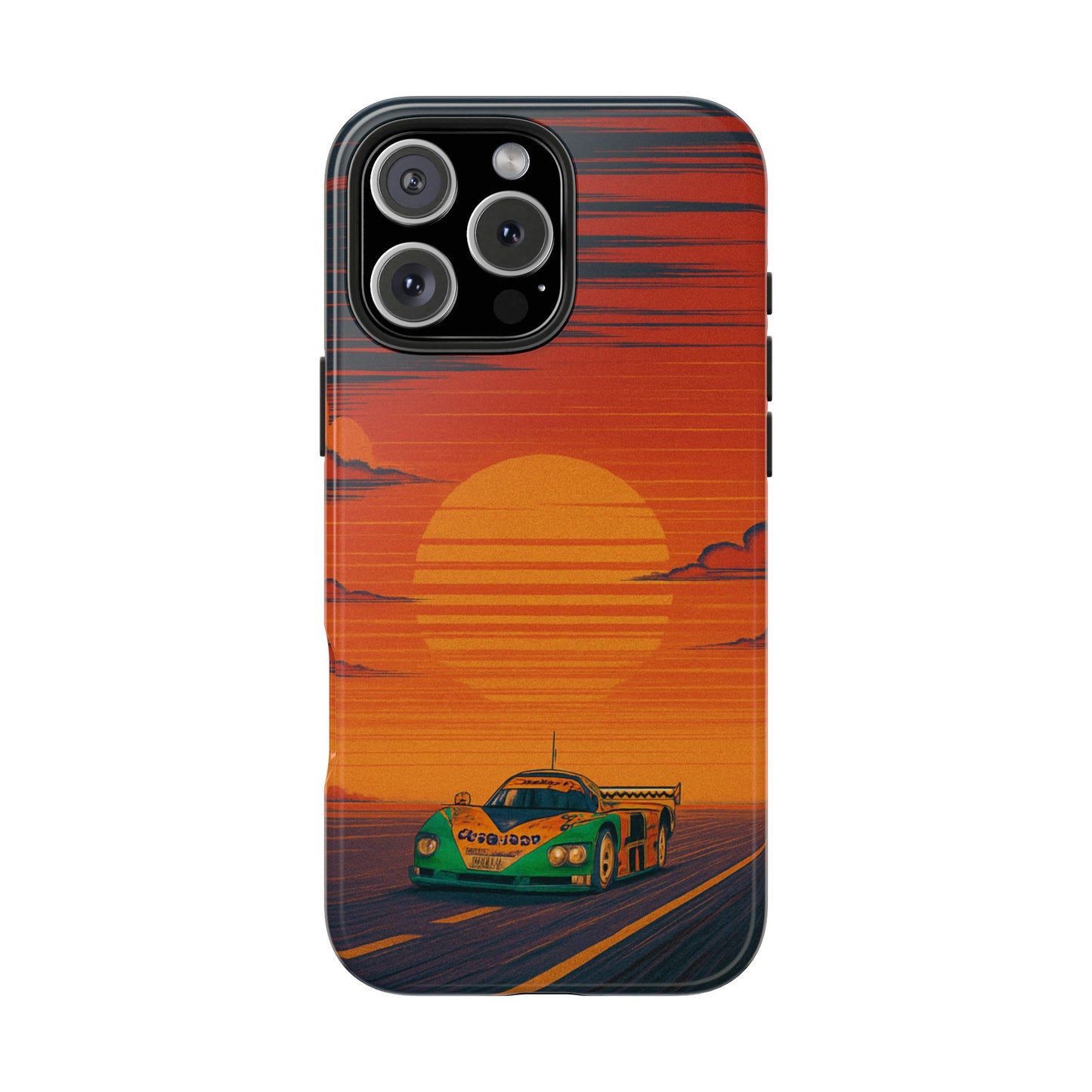 Orange and green Mazda 787B Phone Case