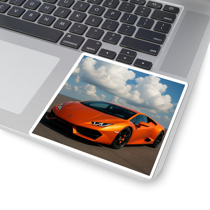 Orange Lamborghini Huracan Kiss Cut Sticker