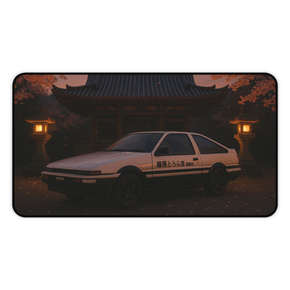 White Toyota AE86 Apex Desk Mat