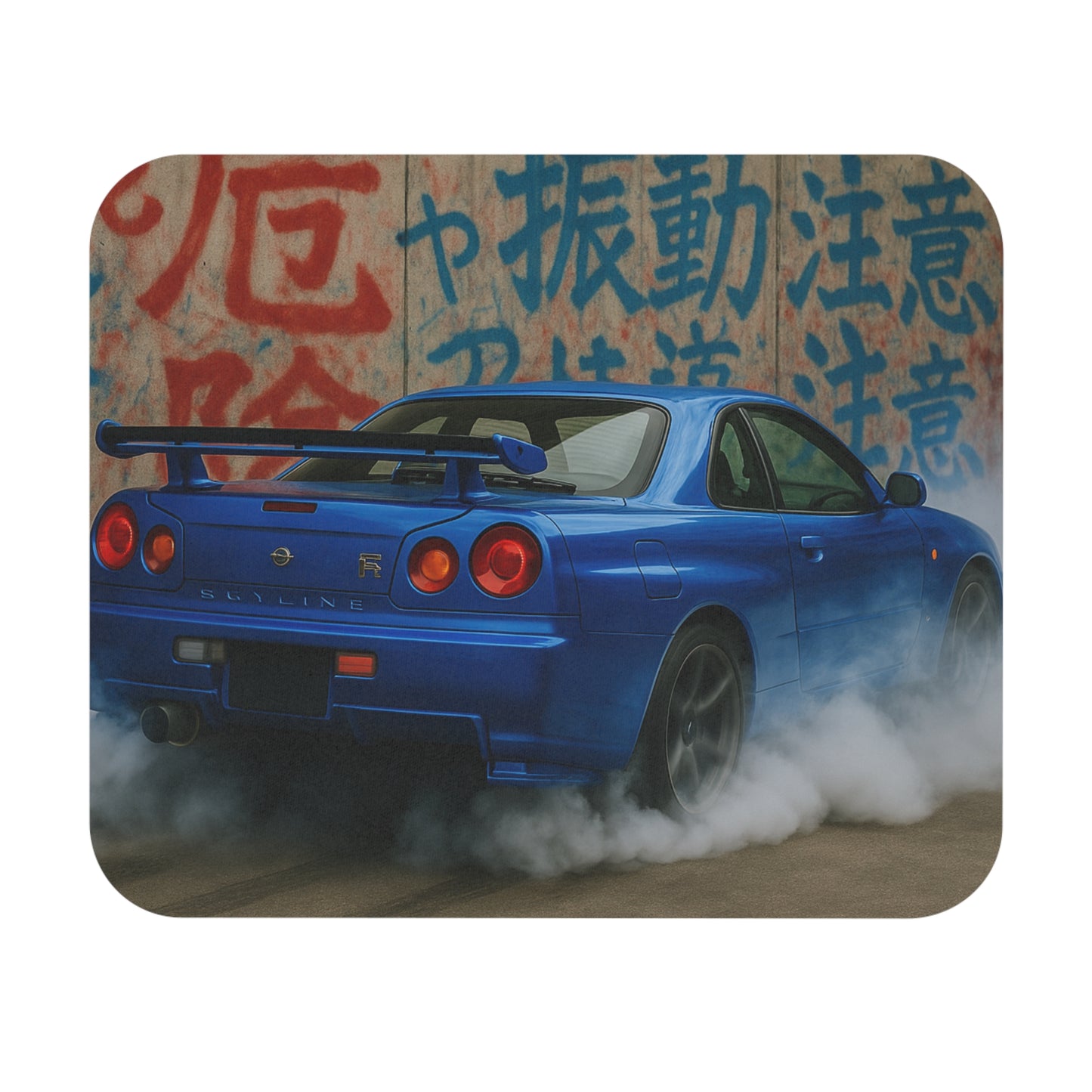 Blue Nissan R34 GTR Mouse Pad