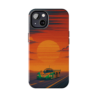 Orange and green Mazda 787B Phone Case