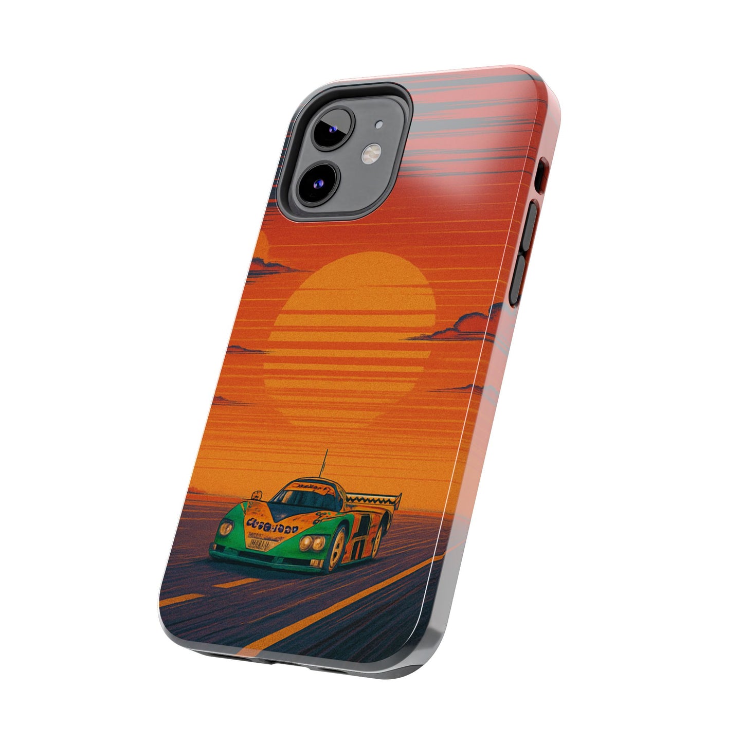 Orange and green Mazda 787B Phone Case