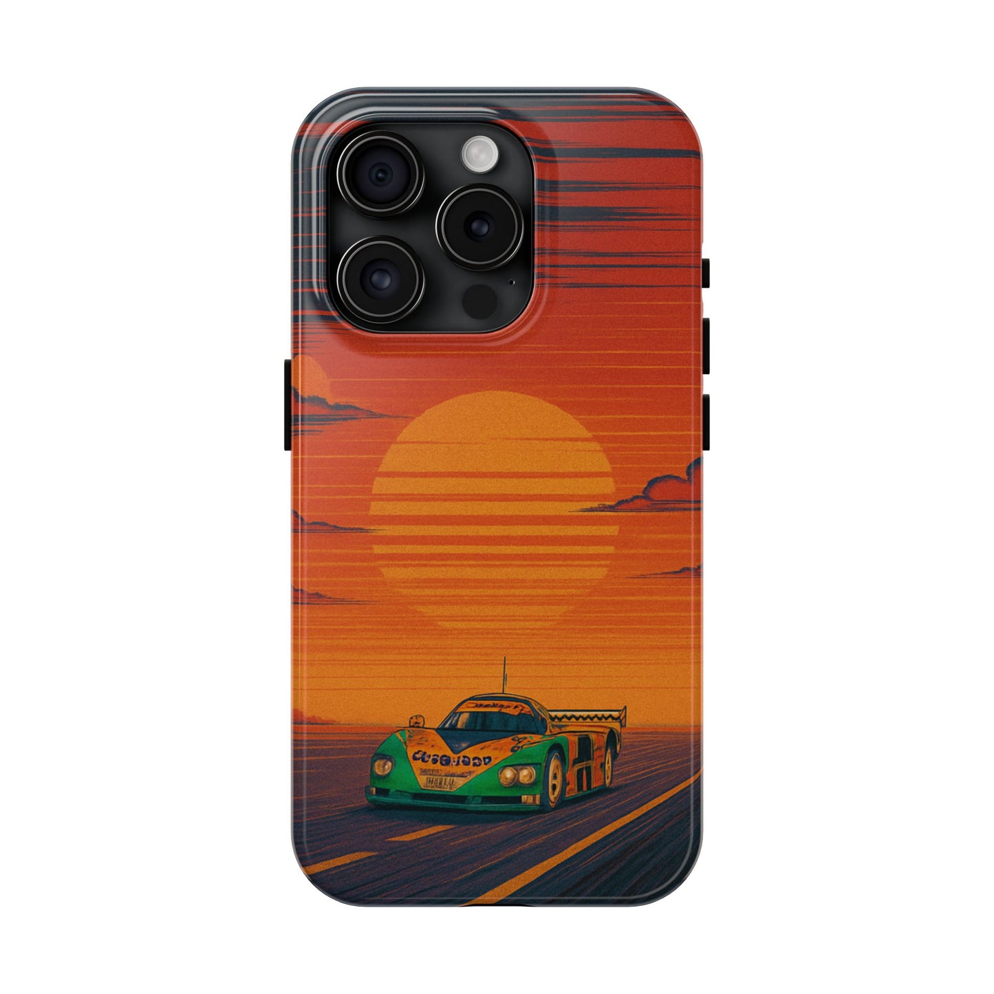 Orange and green Mazda 787B Phone Case