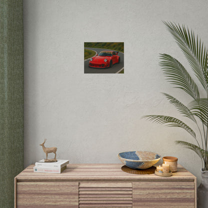 Red RWB Porsche 911 Poster