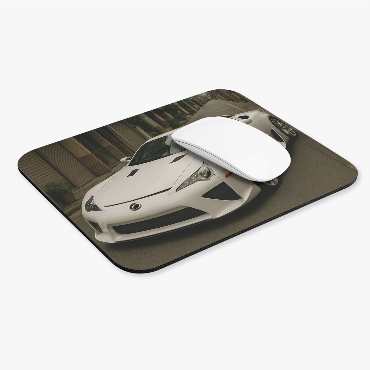 White Lexus LFA Mouse Pad