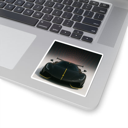 Black Koenigsegg Jesko Kiss Cut Sticker