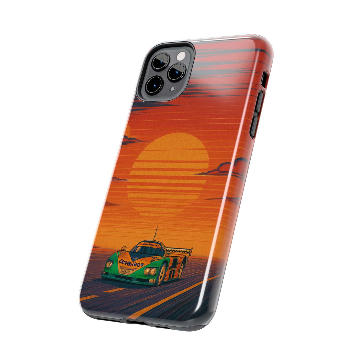 Orange and green Mazda 787B Phone Case