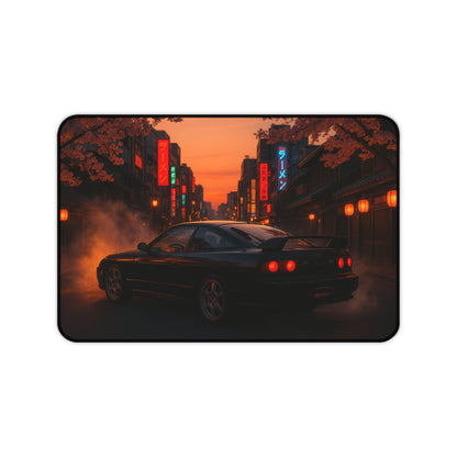 Black Nissan 180sx Desk Mat