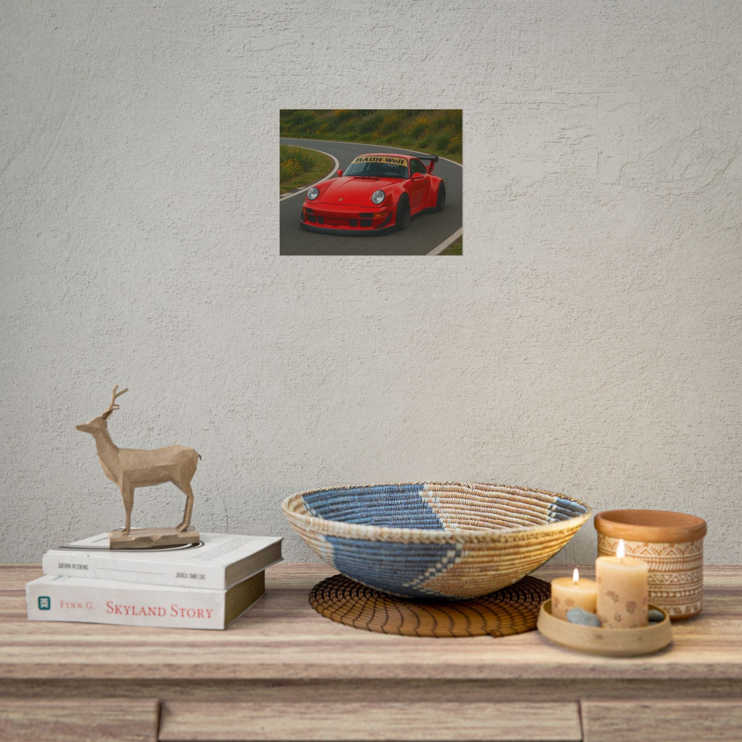 Red RWB Porsche 911 Poster